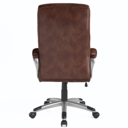 Alphason Hampton Brown Leather Office Chair - Size: 126 x 64 x 76cm - Wilko - thumbnail 6