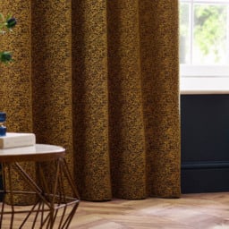 Paoletti Galaxy Gold Chenille Eyelet Curtain 229 x 137cm - Size: W 137 x D 229cm - Wilko - thumbnail 5