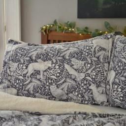 Deyongs Woodland Folk Double Grey Fleece Duvet Set - Wilko - thumbnail 3