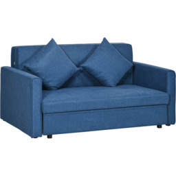 Portland Double Sleeper Dark Blue Convertible Sofa Bed - Size: 2 Seater - Wilko - thumbnail 3