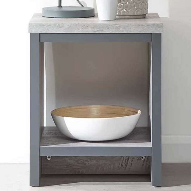 GFW Boston Grey Simple Lamp Table - Size: 39 x 43 x 52cm - Wilko - image 1