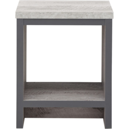 GFW Boston Grey Simple Lamp Table - Size: 39 x 43 x 52cm - Wilko - thumbnail 4