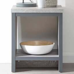 GFW Boston Grey Simple Lamp Table - Size: 39 x 43 x 52cm - Wilko - thumbnail 1