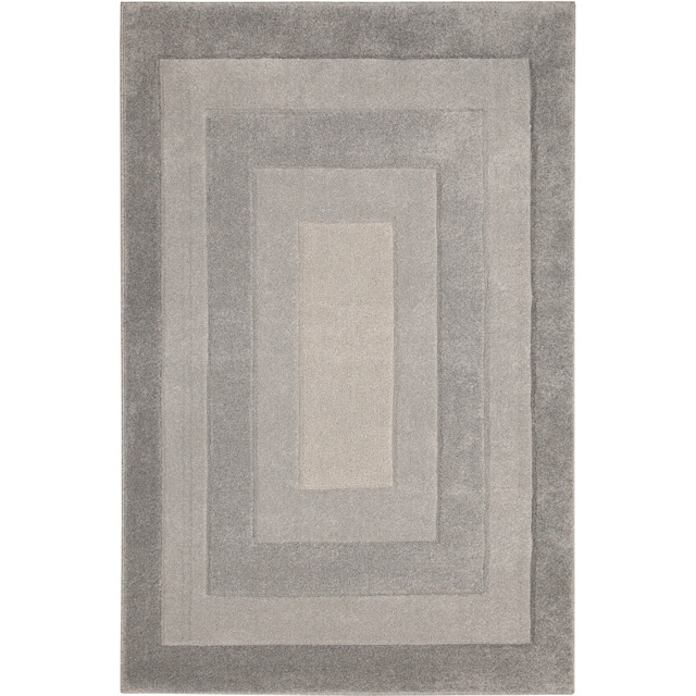 Homemaker Daytona Border Grey Rug 120 x 170cm - Wilko - image 1