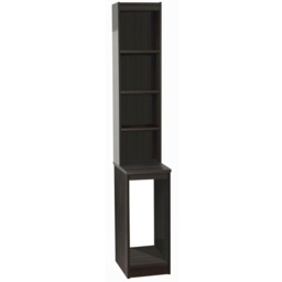 R White Cabinets 4 Shelf Desktop Tower Storage with Hutch Black - Size: 182.8 x 30 x 54cm - Wilko - thumbnail 3