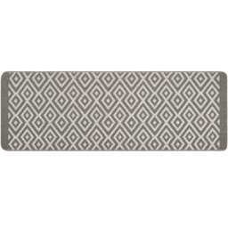 My Mat Silver Geometric Cosy Stain Resistant Runner 67 x 200cm - Size: 65 x 200 x 2cm - grey - Wilko - thumbnail 1