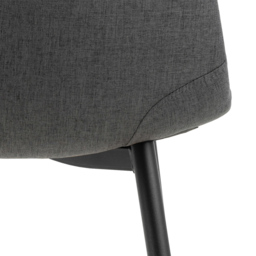 Florence Wilma 4 Seater Dining Table Set Oak Effect and Light Grey - Oak & Black/Light Grey - Wilko - thumbnail 7