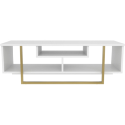 Decorotika Asal White and Gold Wide TV Unit - Size: 40.2 x 119.4 x 35.2cm - Multi - Wilko - thumbnail 7