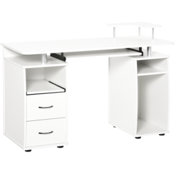 Portland 2 Drawer Computer Desk White - Size: 120 x 55 x 85cm - Wilko - thumbnail 3
