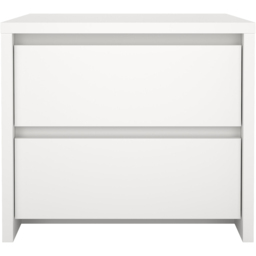 Florence Next 2 Drawer White Nightstand - Furniture To Go - Wilko - thumbnail 3
