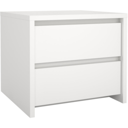 Florence Next 2 Drawer White Nightstand - Furniture To Go - Wilko - thumbnail 5
