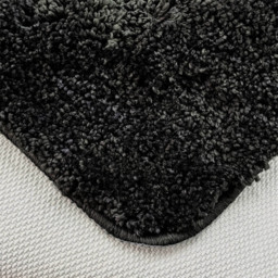 Velosso Cobla Black Bath Mat Set - Size: 50 x 80 x 1cm - Wilko - thumbnail 4