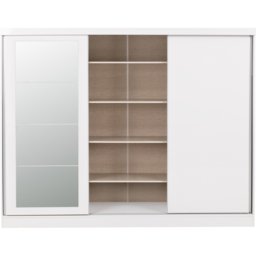 Seconique Nevada 3 Door White Sliding Wardrobe - Wilko - thumbnail 6