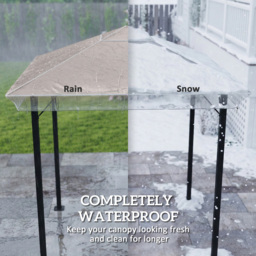 Outsunny 2 x 2m Clear Waterproof Gazebo Protective Cover - Wilko - thumbnail 5