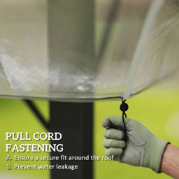 Outsunny 2 x 2m Clear Waterproof Gazebo Protective Cover - Wilko - thumbnail 6