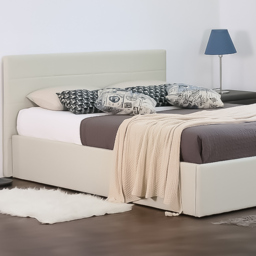 Brooklyn Single Cream Fabric Gas Lift Ottoman Bed - Wilko - thumbnail 3