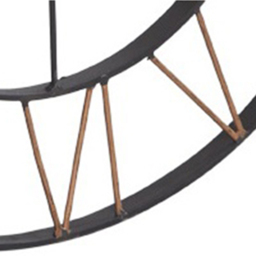 Brooklyn Lincoln Round Large Wall Clock 60cm - Brown - Wilko - thumbnail 3