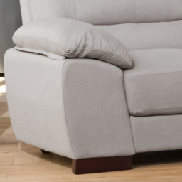Westbrook 2 Seater Smoke Textured Fabric Sofa - Grey - Artemis Home - Wilko - thumbnail 4
