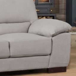 Westbrook 2 Seater Smoke Textured Fabric Sofa - Grey - Artemis Home - Wilko - thumbnail 3