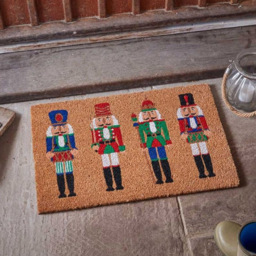 Marco Paul Nutcrackers Christmas Mat - Size: 40 x 60 x 5cm - Brown - Wilko - thumbnail 3