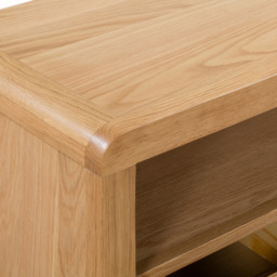 Julian Bowen Curve 3 Drawer Oak TV Unit - Wood - Wilko - thumbnail 6