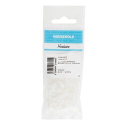 Hiatt Pack of 20 Nova Deluxe Swish Curtain Gliders  - White - Hiatt Hardware - Wilko - thumbnail 1