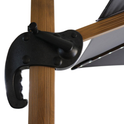 Grey LED Light Roma Umbrella Parasol 2.5m - Size: 3m - Wilko - thumbnail 6