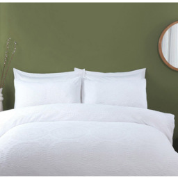 Kingsbridge Duvet Cover and Pillowcase Set - White/King - Wilko - thumbnail 7