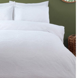 Kingsbridge Duvet Cover and Pillowcase Set - White/King - Wilko - thumbnail 6