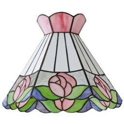 ValueLights Evelyn Tiffany Easy Fit Shade - Size: 21.5 x 26.5 x 26.5cm - Multi - Wilko - thumbnail 1
