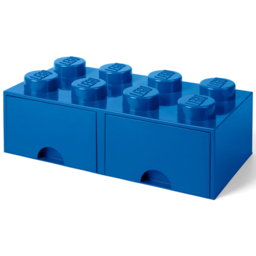 LEGO 8 Knobs Blue Brick Drawer - Size: 50 x 25 x 18cm - Wilko - thumbnail 3