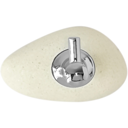 Pebble Robe Hook White - Wilko - thumbnail 3