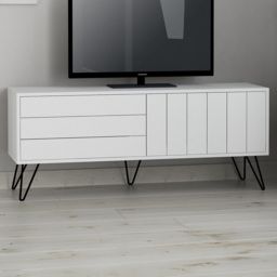 Decortie Picadilly 2 Door White TV Unit - Size: 57.0  x 139.0  x 36.0 cm - Wilko