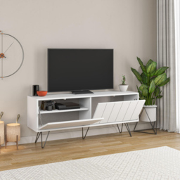 Decortie Picadilly 2 Door White TV Unit - Size: 57.0  x 139.0  x 36.0 cm - Wilko - thumbnail 5