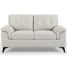 Home Detail Dylan 2 Seater Cream Linen Sofa - Wilko - thumbnail 4