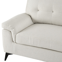 Home Detail Dylan 2 Seater Cream Linen Sofa - Wilko - thumbnail 7