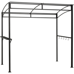 Costway 2.11 x 2.16m Beige Grill Gazebo with Shelf and Hook - Cream - Wilko - thumbnail 4