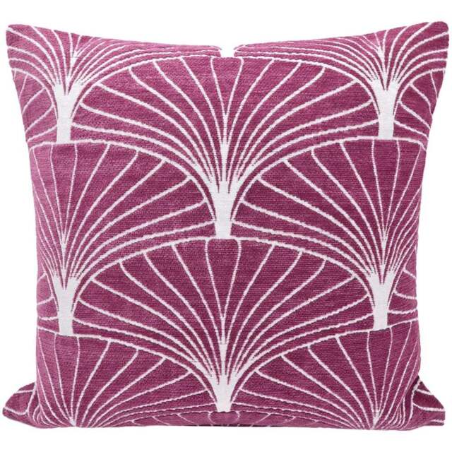 Velosso Palermo Chenille Mauve Filled Cushion 43 x 43cm 2 Pack - Purple - Wilko - image 1