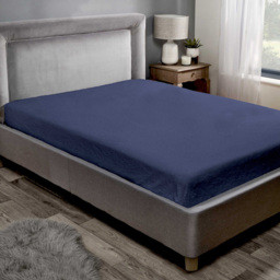 Rapport Home Teddy King Navy Fitted Bed Sheet - Blue - Wilko - thumbnail 3