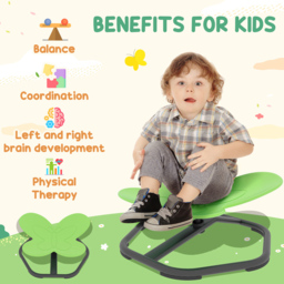 Tommy Toys Green Kids Butterfly Shaped Swivel Sensory Spinning Chair - Size: 26.5 x 56.5 x 57cm - Wilko - thumbnail 7
