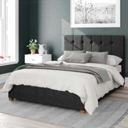Aspire Hepburn Super King Ebony Malham Weave Ottoman Bed - Brown - Aspire Beds - Wilko - thumbnail 1