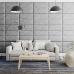 Aspire EasyMount Silver Kimiyo Linen Upholstered Wall Mounted Headboard Panels 8 Pack - Aspire Beds - Wilko - thumbnail 4