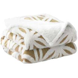 Velosso Latte Orbit Sherpa Throw 150 x 200cm - Size: 150 x 200 x 1cm - Wilko - thumbnail 1