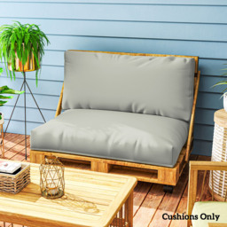 Outsunny 2 Seater Light Grey Garden Pallet Cushions 125 x 120cm 2 Pack - Size: 20 x 80 x 120cm - Wilko - thumbnail 3