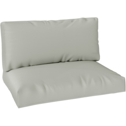 Outsunny 2 Seater Light Grey Garden Pallet Cushions 125 x 120cm 2 Pack - Size: 20 x 80 x 120cm - Wilko