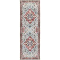Origins My Washable Blue and Red Marrakesh Rug 67 x 200cm - Origins Rugs - Wilko - thumbnail 1