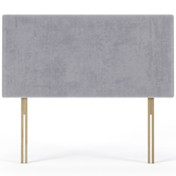 Bedmaster Single Seal Grey Naples Velvet Valencia Plain Headboard - Wilko - thumbnail 3