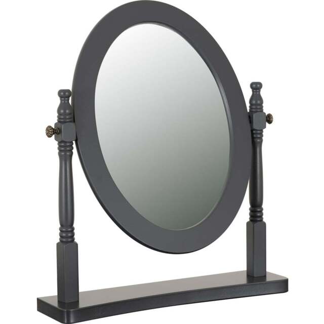 Seconique Contessa Grey Dressing Table Mirror - Size: 57 x 48cm - Wilko - image 1