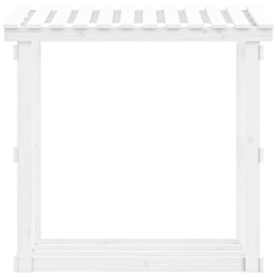 vidaXL Black Pine Wood Firewood Log Holder 109 x 108 x 64.5cm - Wilko - thumbnail 5
