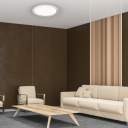 Milagro Layla White LED Ceiling Lamp with Remote 50cm 230V - Size: 50 x 50 x 6cm - Wilko - thumbnail 5